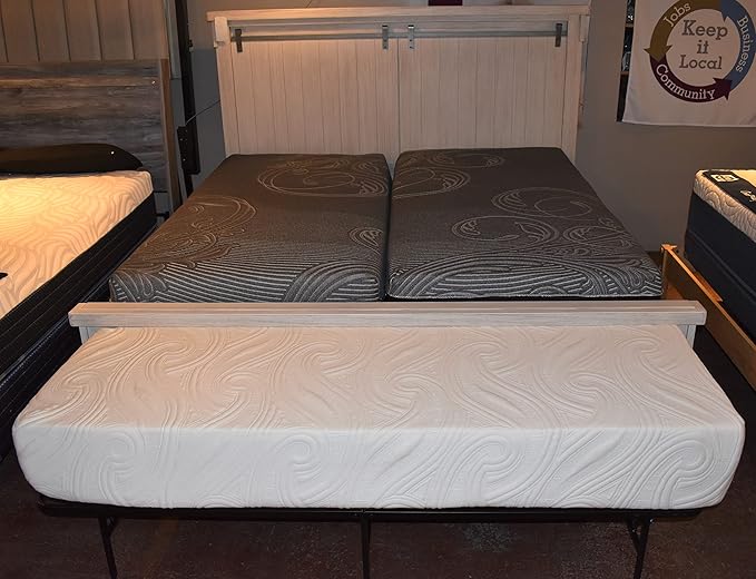 Dog Bed Mattress Extender for Queen Beds - Elevated/Raised Foam Dog Bed - Dog Bed Extension of Human Mattress (14" Height Dog Bed, Gray)