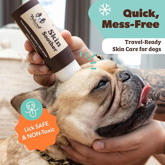 Natural Dog Company Skin Soother Balm for Dogs – 4 oz Tin All Natural Hot Spot & Rash Relief – Organic Itchy Skin Soothing Moisturizer for Dry, Red, Crusty Skin – Lick-Safe Dog Balm, Made in USA