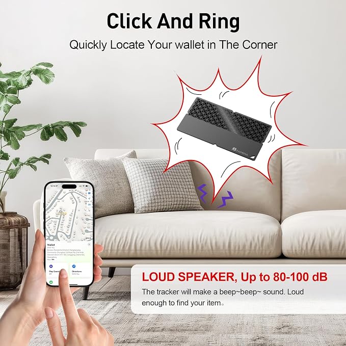2026 Apple MFi Certified Wallet Tracker Smart Card for Find My | Ultra Thin Air Tracker Tag for Travel, 5 Years+ Staying Power, IP69 Waterproof, Key Finder & Item Locator for Bags, Passport