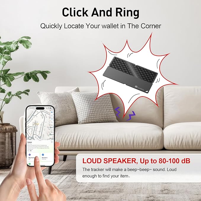 2026 Apple MFi Certified Wallet Tracker Smart Card for Find My | Ultra Thin Air Tracker Tag for Travel, 5 Years+ Staying Power, IP69 Waterproof, Key Finder & Item Locator for Bags, Passport