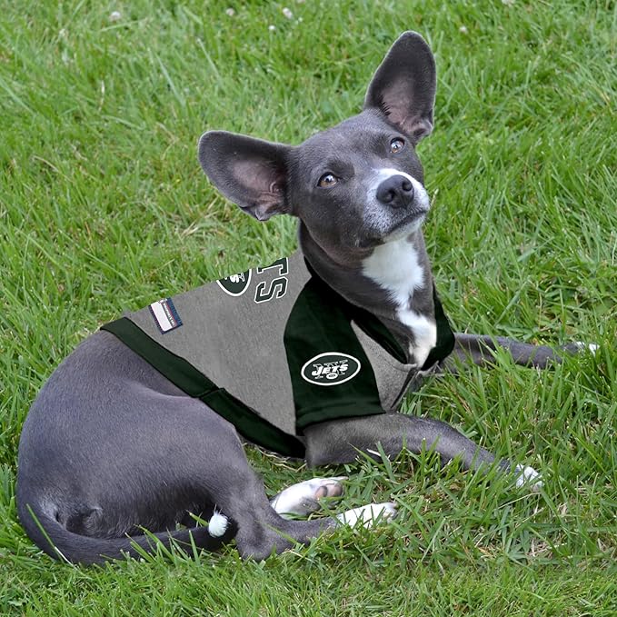 Pets First NFL New York Jets Hoodie for Dogs & Cats. | NFL Football Licensed Dog Hoody Tee Shirt, Small| Sports Hoody T-Shirt for Pets | Licensed Sporty Dog Shirt