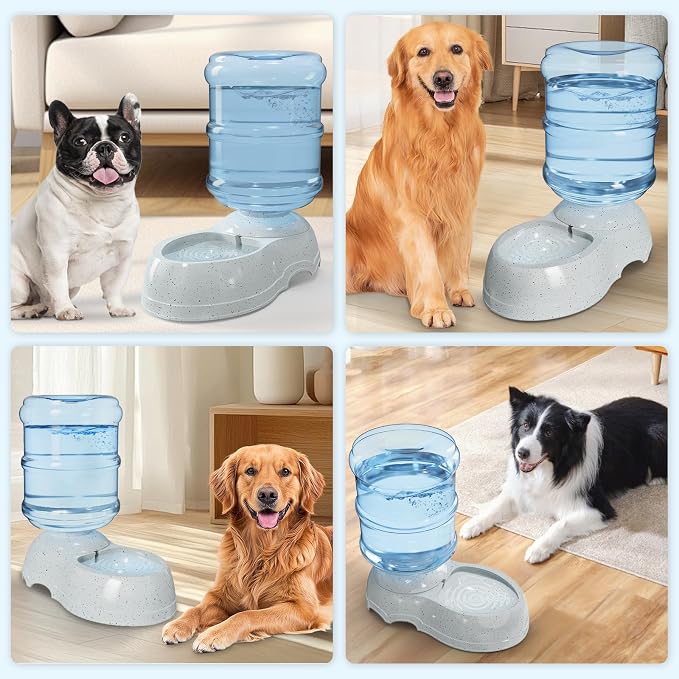 Kenond 3 Gallon Large Dog Water Dispenser, Automatic Gravity Water Bowl