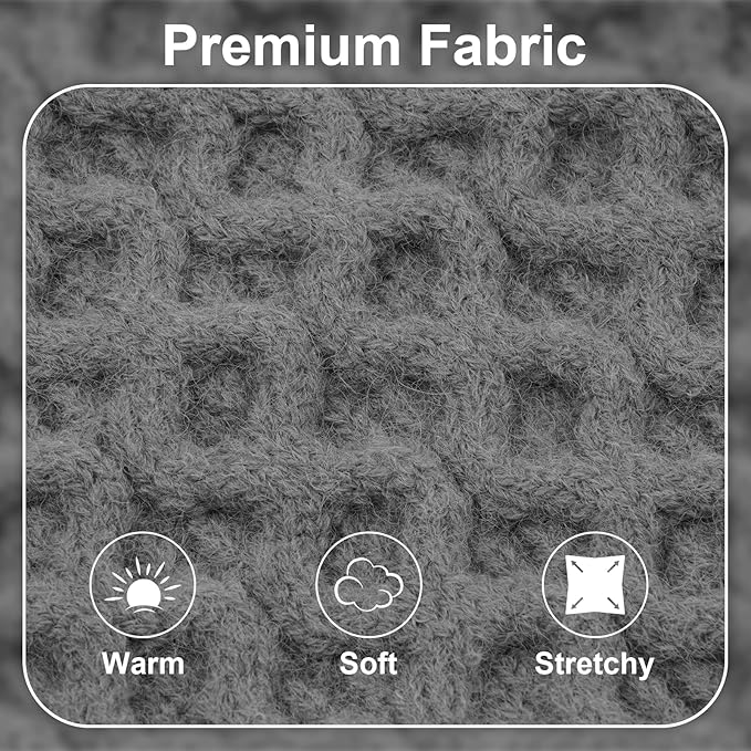 XXXL Dog Sweater, Fall Winter Knit Fleece Sweater for Large Dogs, Turtleneck Sleeveless Pullover Dog Christmas Sweaters for Male Female Dogs, Grey 3XL