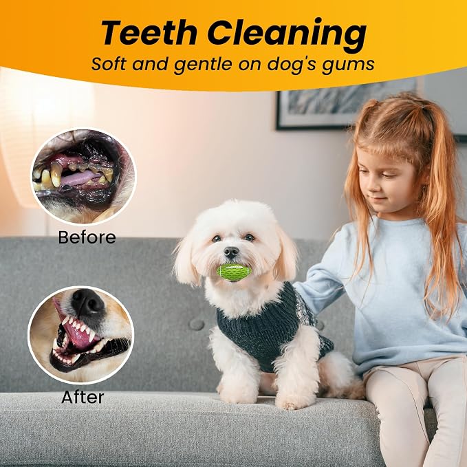 Puppy Toy, 3 Pack Interactive Squeaky Dog Balls for Small Dogs
