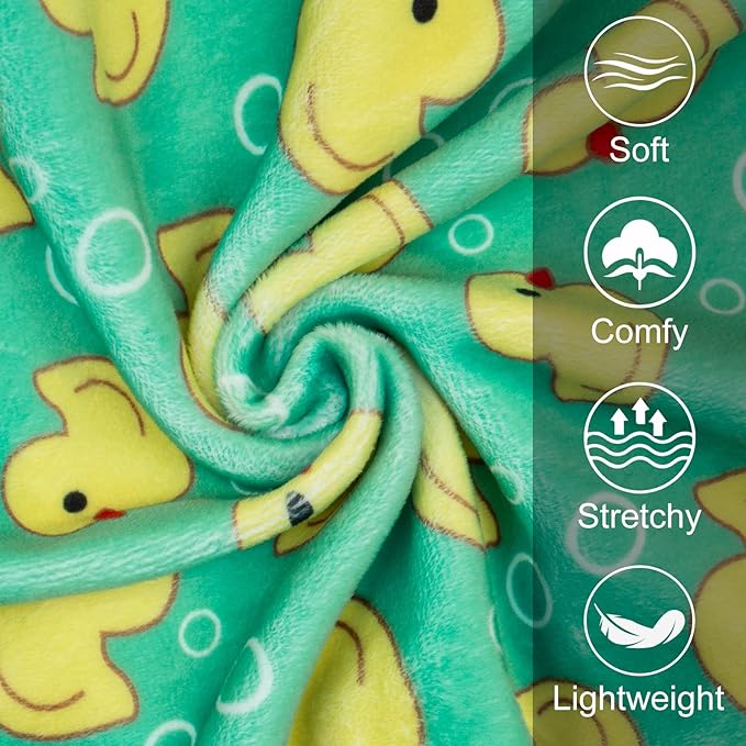 KYEESE Dog Pajamas Velvet Dog Pajamas Small Sized Dogs Soft Dogs Clothes Pjs with Yellow Ducks Pattern Stretchy Pet Jammies Coat Comfy Pet Onesie Costume, X-Large