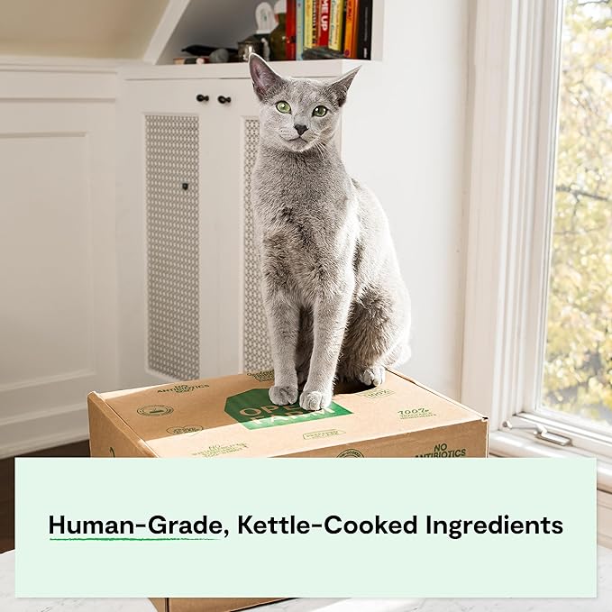 Open Farm Rustic Blend Wet Cat Food, Complete & Balanced Medley with Human-Grade Ingredients, Humanely-Raised Meat, Non-GMO Veggies & Bone Broth, Chicken & Salmon Recipe, 5.5oz Packs (Case of 12)