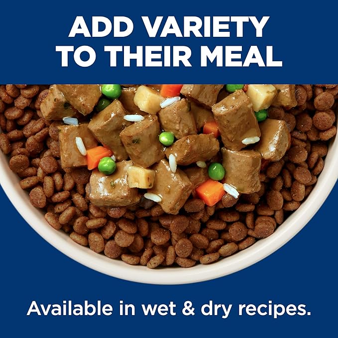 Hill's Science Diet Adult 1-6, Adult 1-6 Premium Nutrition, Wet Dog Food, Beef & Vegetables Stew, 12.8 oz Can, Case of 12
