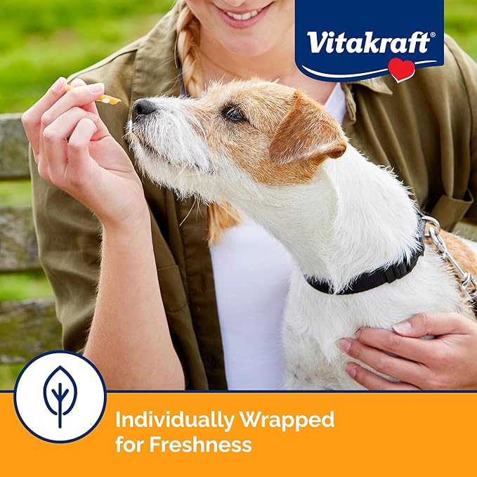 Vitakraft Treaties Dog Chew Sticks - Treats Made with 90% Chicken - Soft Jerky Treats - Dog Chews No Rawhide, 56-Sticks