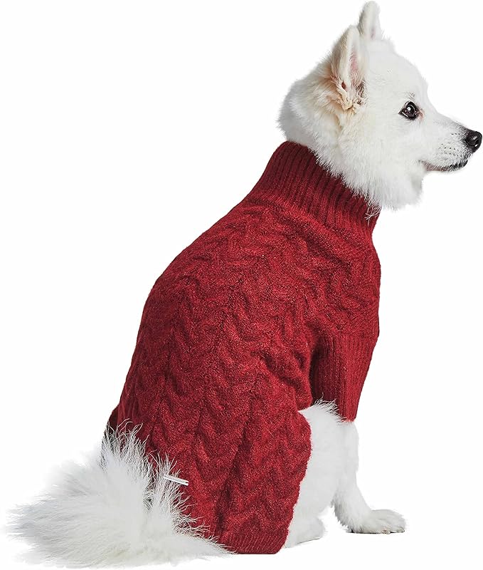 Blueberry Pet Dog Sweater - Award Winning Brand Dog Christmas Sweater, Super-Soft Yarn, Improved Design, Lightweight & Warm, Ideal for Small Dogs, Back Length 22", Chest Girth 30.25"-33"