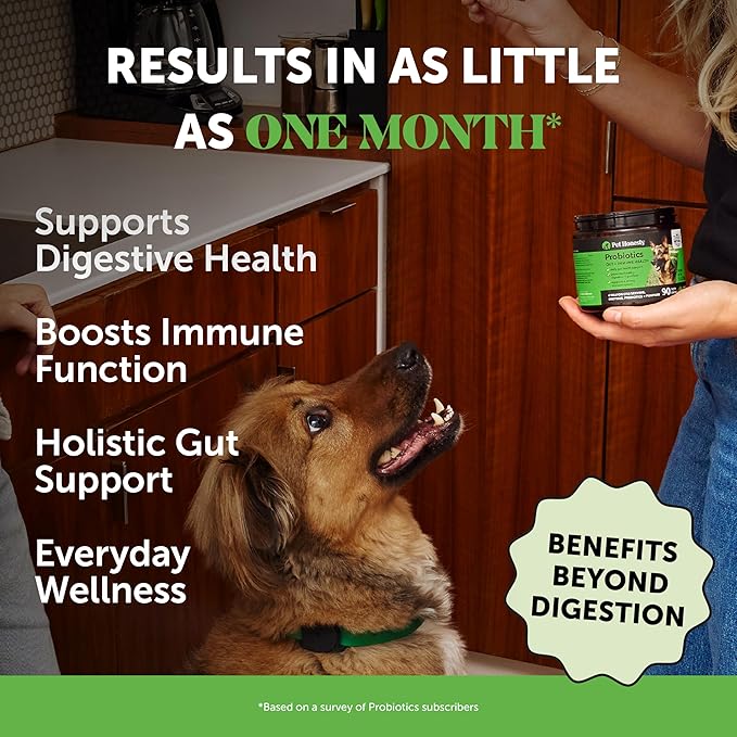 Pet Honesty Probiotics for Dogs - Digestive Enzymes Promotes Gut Health, Dog Probiotics for Bowel Support, Fiber for Regularity, Prebiotics for Immune Health & Gut Flora (Pumpkin, 180 ct)