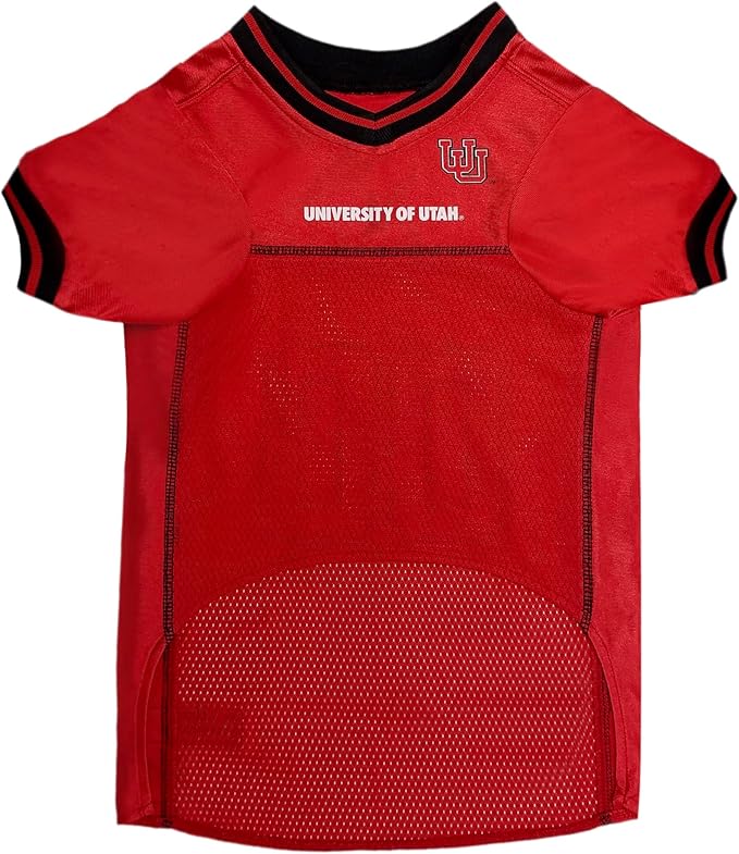 Pets First NCAA College Utah Utes Mesh Jersey for DOGS & CATS, XX-Large. Licensed Dog Jersey with your Favorite Football/Basketball College Team