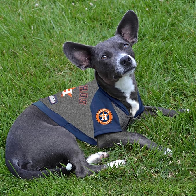 Pets First MLB Hoodie for Dogs & Cats - Houston Astros Dog Hooded T-Shirt, Large. - MLB Team Color Hoody (AST-4044-LG)