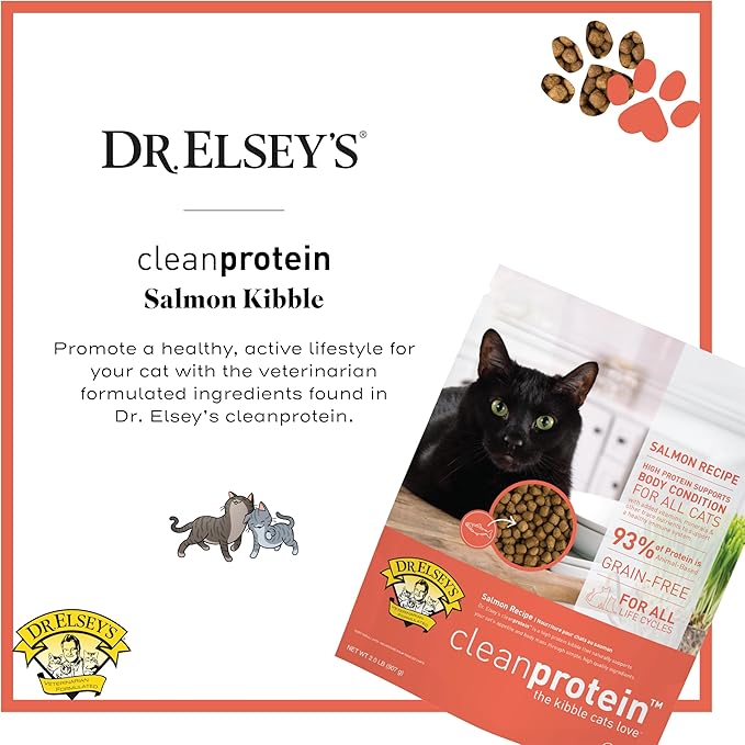 Dr. Elsey's Cleanprotein Salmon Formula Dry Cat Food, 6.6 Lb