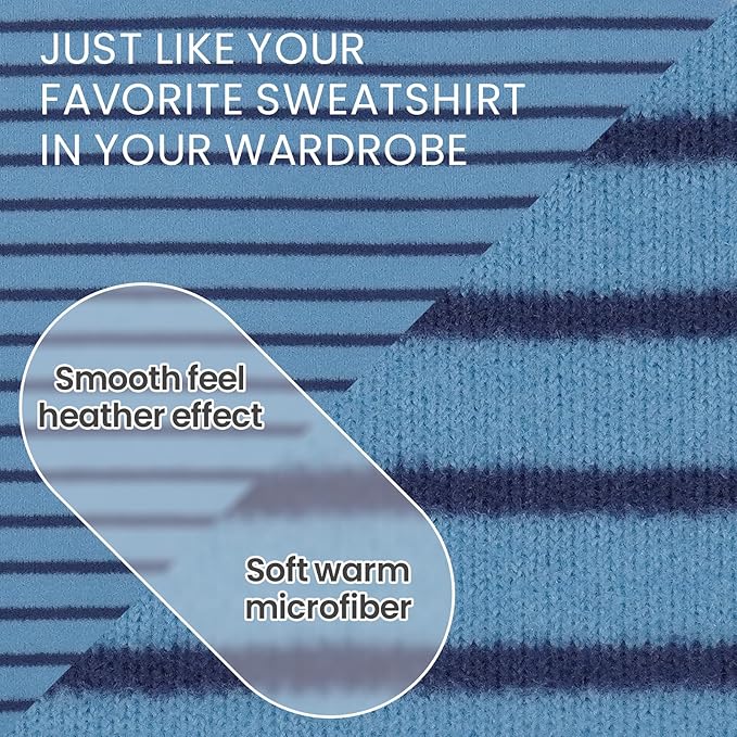 ROZKITCH Striped Dog Sweater,Cute Pet Shirt Stretchy Comfort Fit for Doberman, Rottweiler, Great Dane etc All-Day Wear BlueStripe 4XL
