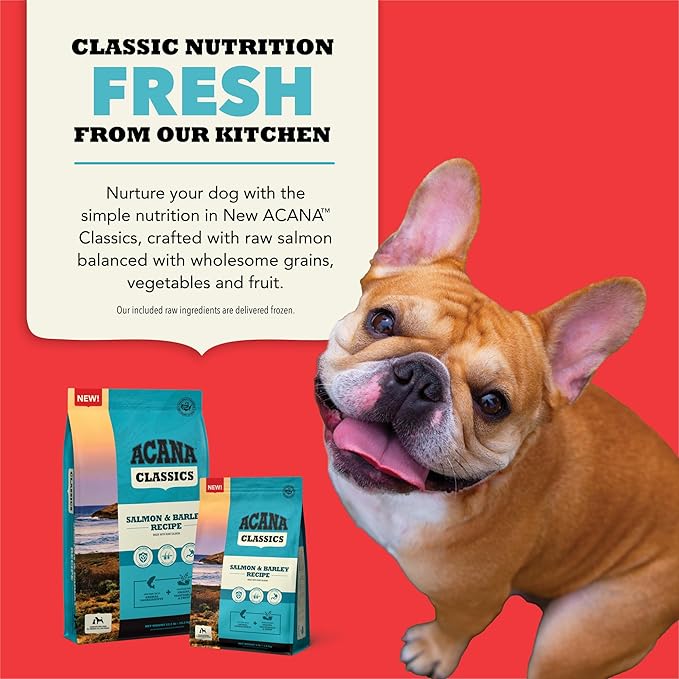 ACANA Classics Dry Dog Food Salmon and Barley Recipe 4lb Bag