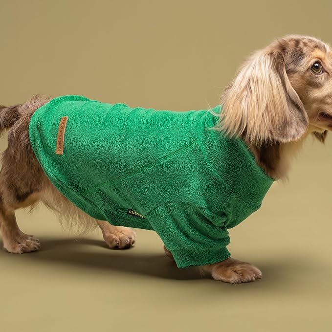 Fitwarm 3 Pack Classic Fleece Dog Sweater, Christmas Dog Winter Clothes for Small Dogs Boy Girl, Holiday Pet Apparel, Burgundy Red, Green, Navy Blue, XXL
