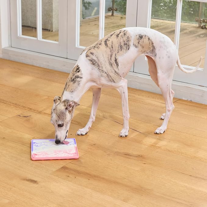 CHEWFFON Dog & Cat Lick Mat, Birthday Silicone Licky Pad, Sunset Glow