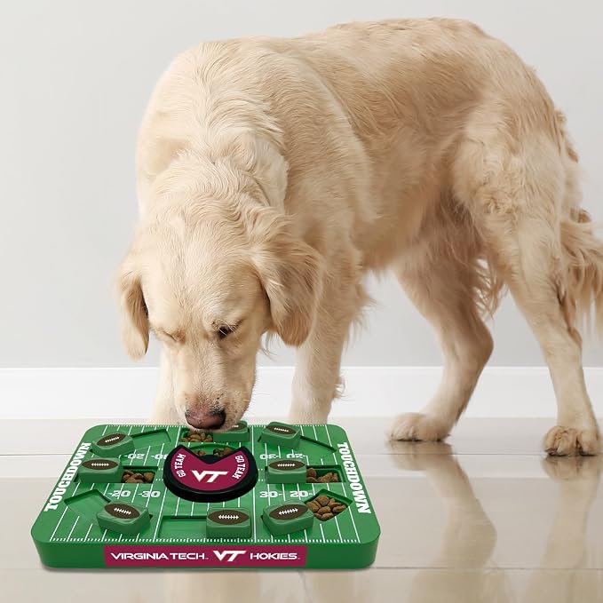 Pets First NCAA Virginia TECH Large Puzzle Toy, Dog Puzzle Treat Toy, New Large Size, Interactive Dog Treat Toy, Dog Slow Feeding Toy