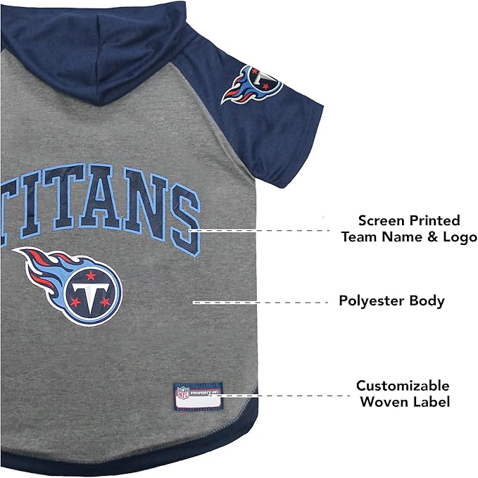 Pets First Tennessee Titans Hoodie T-Shirt, X-Small