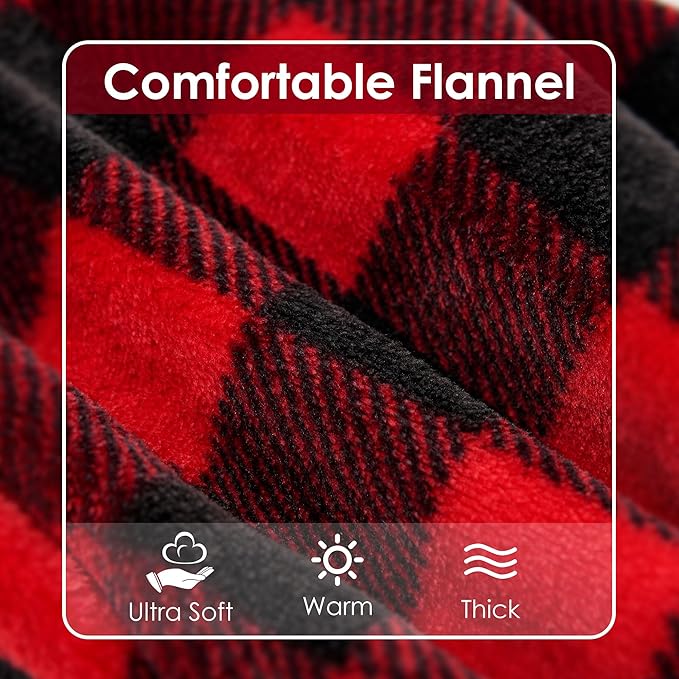 cyeollo Dog Christmas Sweater Warm Dog Winter Coats Buffalo Plaid New Year Puppy Doggie Sweatshirt Flannel Cold Weather Coats Pet Clothes for Small Dogs Size S