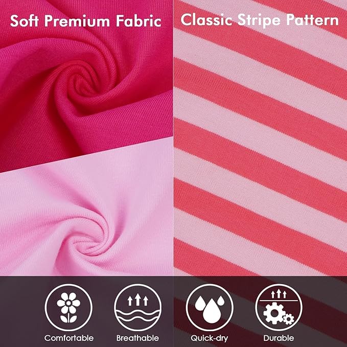 3 Pack Pink Striped Dog T-Shirt for Small Dogs,Sleeveless Shirts Set for Spring,Summer Sun Protection,Lightweight for Park Walking,Striped & Solid Tank Top Set,Shih Tzu(Pink,S)