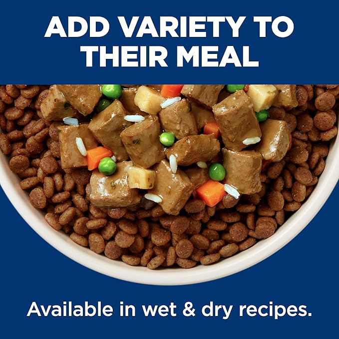 Hill's Science Diet Healthy Cuisine, Adult 1-6, Great Taste, Wet Dog Food, Roasted Chicken, Carrots & Spinach Stew, 12.5 oz Can, Case of 12