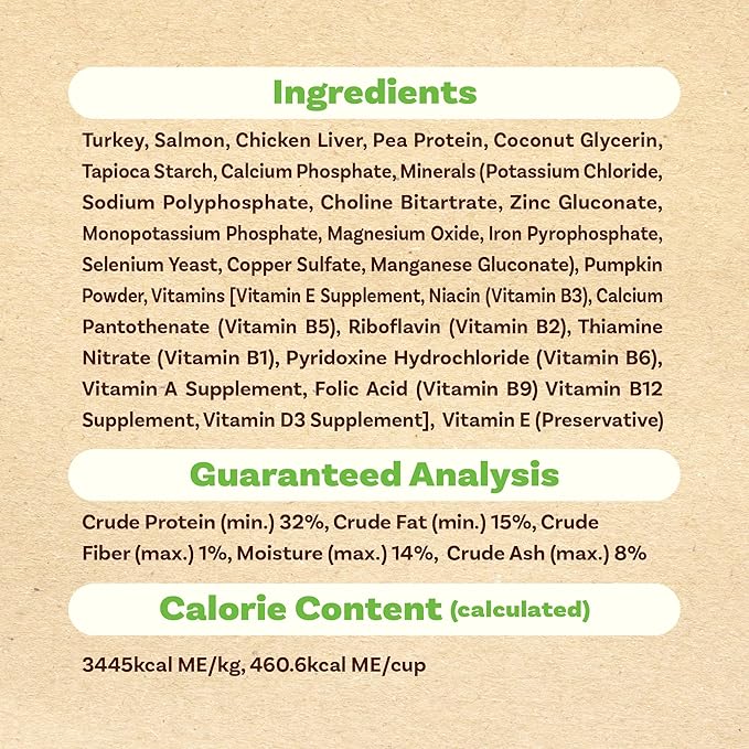 Afreschi Air-Dried Dog Food – Real Turkey & Salmon, Grain-Free, Limited Ingredient, All-Natural, High-Protein, Complete & Balanced for All Life Stages, Ideal for Picky Eaters, 2.2 lb Bag