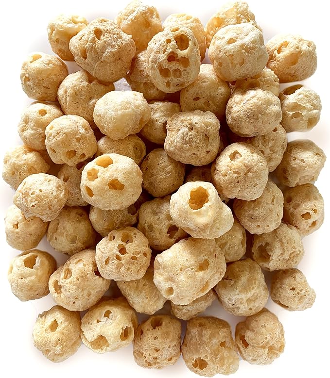 | yakyPUFF Himalayan Cheese Treats | Lactose Free | Gluten Free | Grain Free | USA MADE | For All Breeds | Peanut Butter Flavor Crispy Puffed Treat