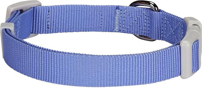 Blueberry Pet Unisex Polka Dots Chilling Summer Blue Cotton Blend Neckerchief Scarf Bandana Adjustable Dog Collar, Medium, Neck 14.5"-20"