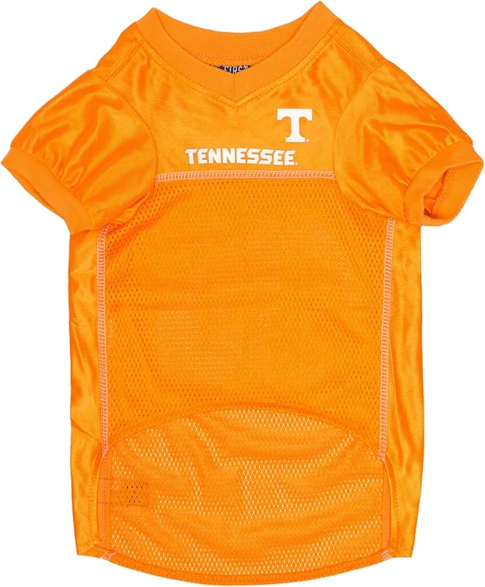 Pets First NCAA College Tennessee Volunteers Mesh Jersey for DOGS & CATS, X-Small.Licensed Dog Jersey with your Favorite Football/Basketball College Team