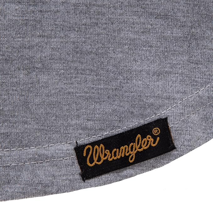 Wrangler Dog T Shirt - Lightweight Pullover Dog Tee - Machine Washable - (Grey, S)