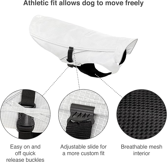 Kurgo Halifax Rain Shell, Dog Raincoat, Waterproof Rain Jacket for Dogs, Pet Poncho, Reflective, Leash Opening, Quick Release Buckles (Slicker Yellow, X-Large)