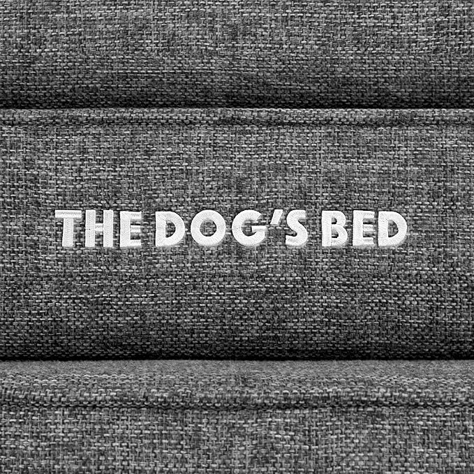 The Dog's Bed Replacement Outer Cover ONLY (Outer Cover ONLY - NO Bed, NO Waterproof Inner) for The Dog's Bed, Washable Oxford Fabric, Medium (Grey Linen) Veterinary Approved