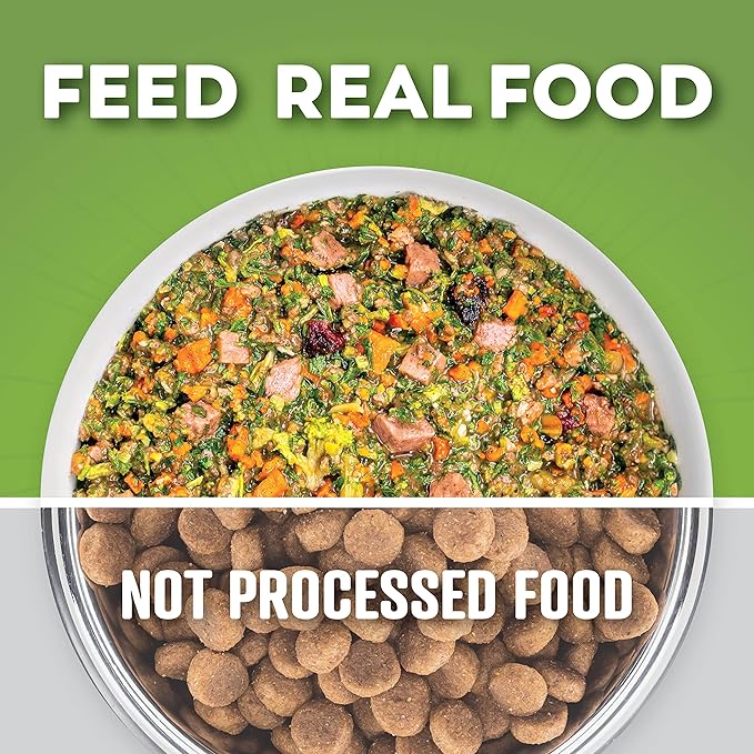 Dr. Harvey's Beef & Garden Veggies Dog Food, Human Grade Grain-Free Dehydrated Food for Dogs with Freeze-Dried Beef (5 Pounds)