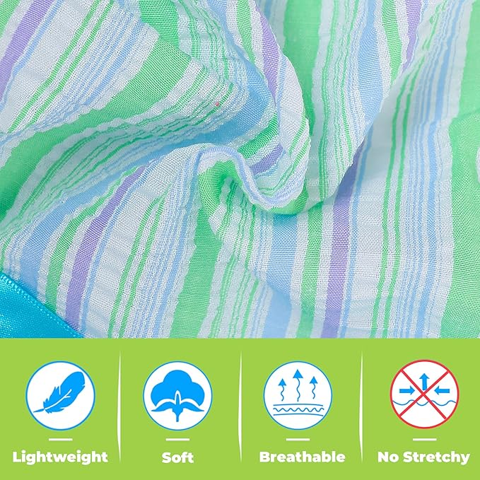 Dog Dress, Cute Pet Princess Dresses with Bright Color Design, Sweet Bowknot, Dog Clothes for Small Dogs Girl, Breathable & Lightweight, for Spring Summer, 2 Pack (Green Blue, Small)