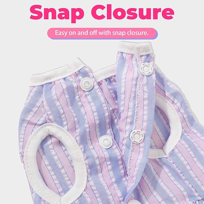 Dog Dress, Cute Pet Princess Dresses with Bright Color Design, Sweet Bowknot, Dog Clothes for Small Dogs Girl, Breathable & Lightweight, for Spring Summer, 2 Pack (Rose PinkBlue, Medium)