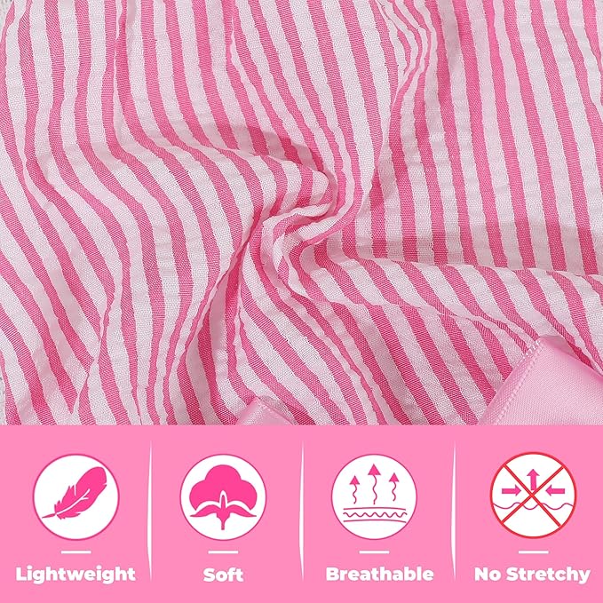 Dog Dress, Cute Pet Princess Dresses with Bright Color Design, Sweet Bowknot, Dog Clothes for Small Dogs Girl, Breathable & Lightweight, for Spring Summer, 2 Pack (Rose PinkBlue, Small)