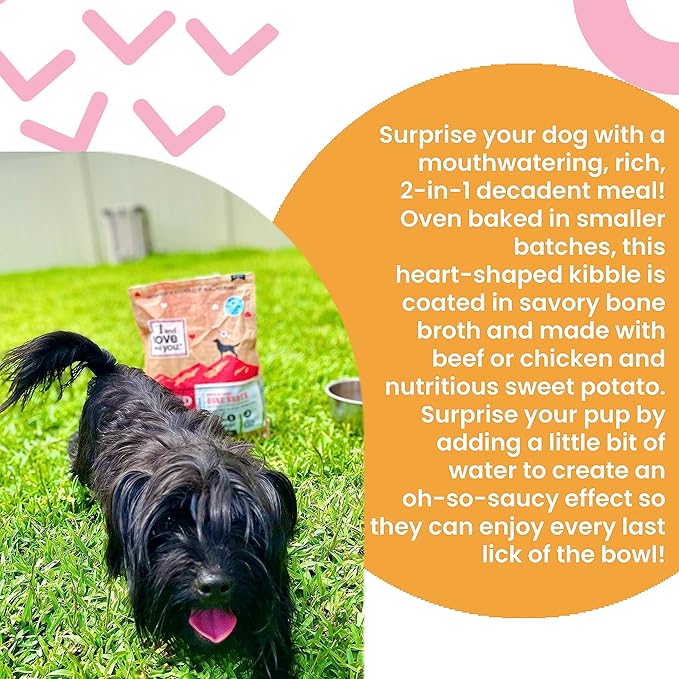 I and Love and You Baked and Saucy Dry Dog Food - Lamb + Sweet Potato - Prebiotic + Probiotic, Real Meat, Grain Free, No Fillers, 10.25lb Bag