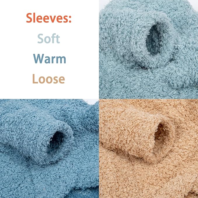 Dog Sweater, 3 Pack Sweaters for Small Dogs Girl, Dog Clothes for Medium Dogs Male or Boy, Ultra Soft and Warm Puppy Coat for Winter Christmas (Small, Light Blue+Blue+Khaki)
