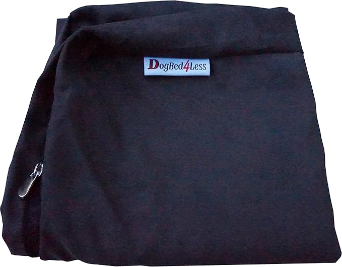 Dogbed4less Orthopedic Dog Bed with Memory Foam for Medium Large Pet, Waterproof Liner, Washable Micro Suede Espresso Cover, 41X27X4 Inch (Fit 42X28 Crate)