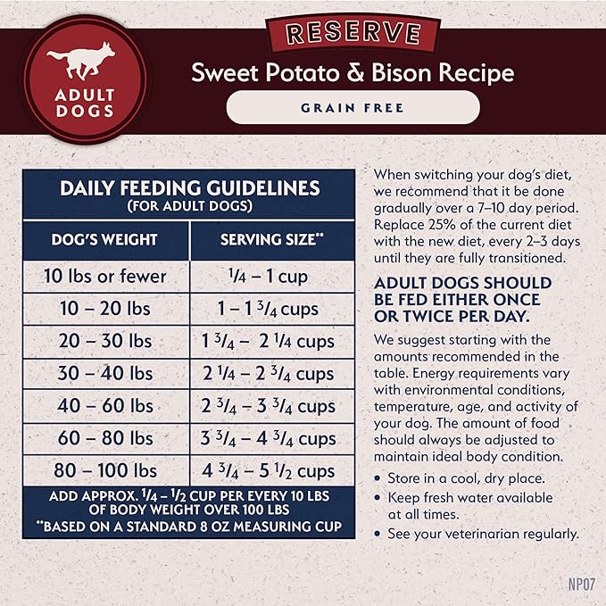 Natural Balance Limited Ingredient Adult Grain-Free Dry Dog Food, Reserve Sweet Potato & Bison Recipe, 12 Pound (Pack of 1)