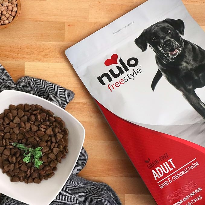 Nulo Freestyle Adult Dog Food, Premium All Natural Grain-Free Dry Small Kibble Dog Food, with BC30 Probiotic for Healthy Digestion, and High Animal-Based Protein with no Chicken or Egg Alternatives
