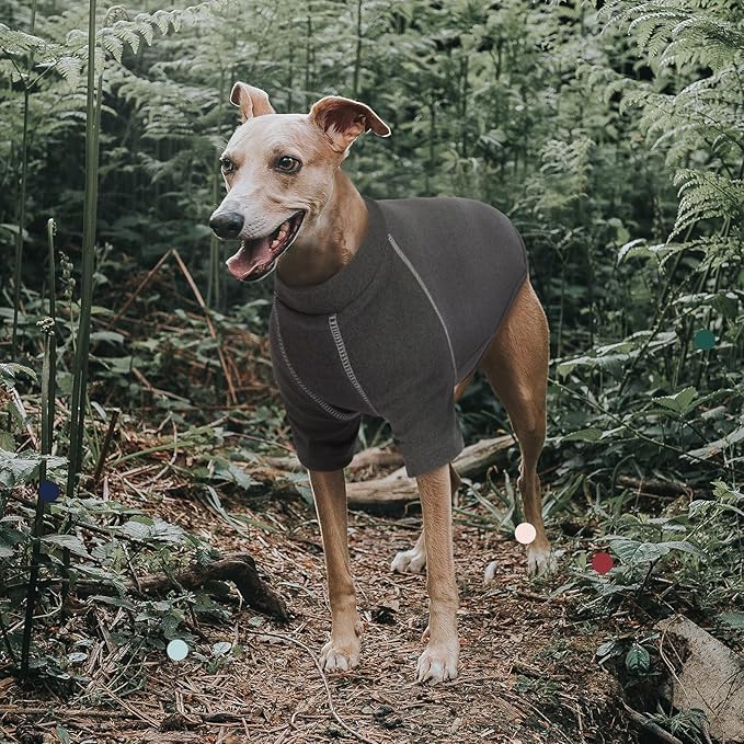 IECOii Great Dane Sweater - Extra Large Dog Sweater, Fleece Sweatshirt for Big Dogs, Warm Winter Coat, Grey, 5XL