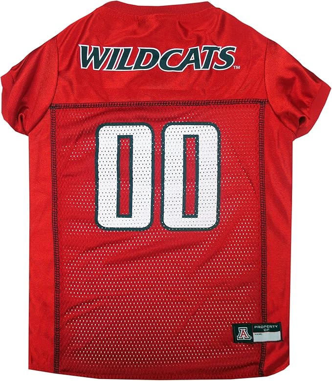 NCAA College University of Arizona Wildcats Mesh Jersey for DOGS & CATS, Medium. Licensed Big Dog Jersey with your Favorite Football/Basketball College Team