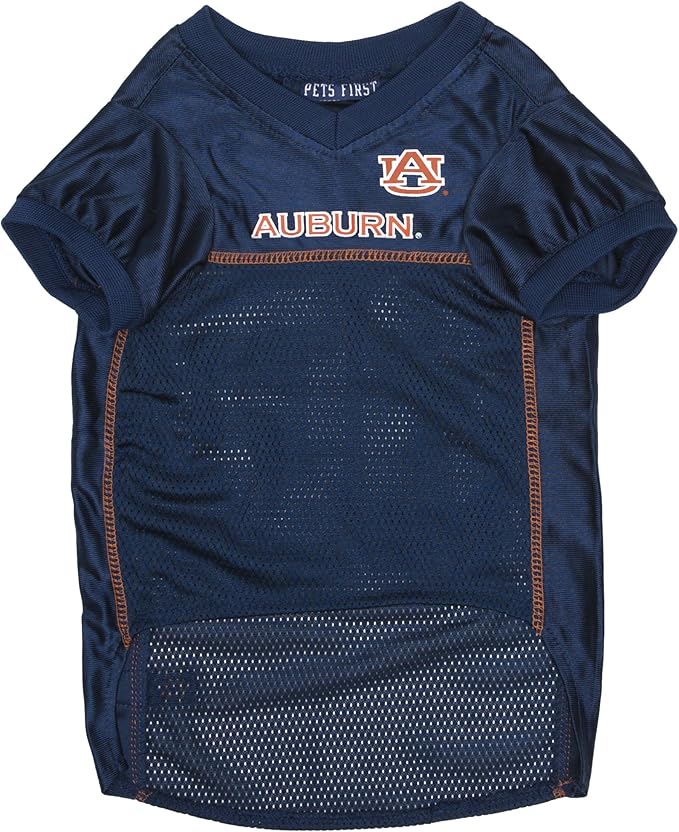 Pets First NCAA College Auburn Tigers Mesh Jersey for DOGS & CATS, Medium. Licensed Dog Jersey with your Favorite Football/Basketball College Team