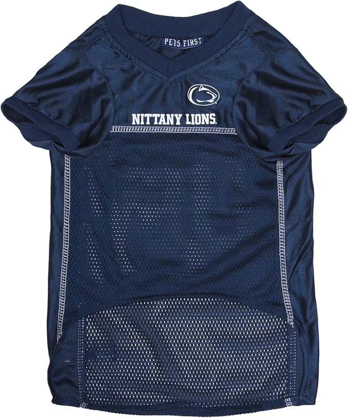 Pets First NCAA College Penn State Nittany Lions Mesh Jersey for DOGS & CATS, Large. Licensed Dog Jersey with your Favorite Football/Basketball College Team