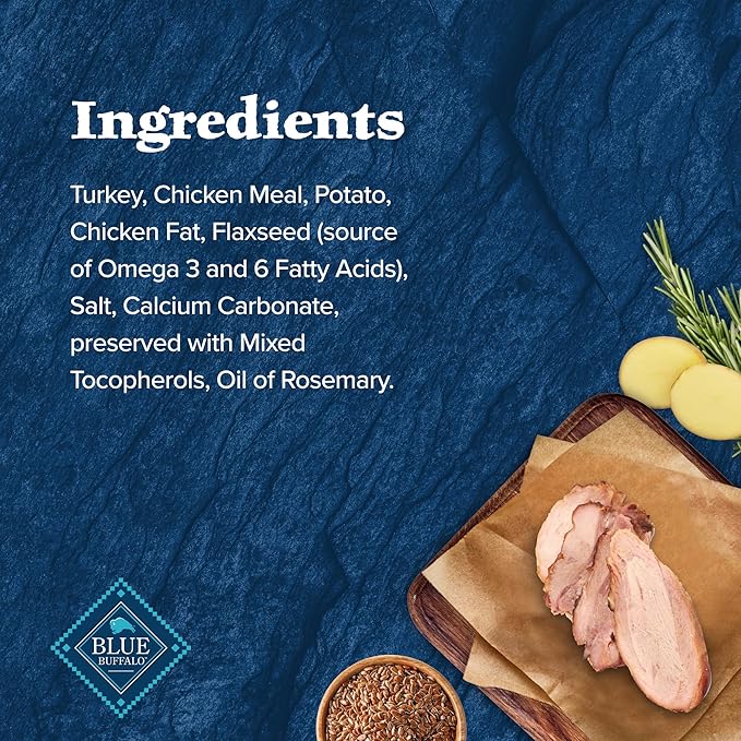 Blue Buffalo Wilderness Trail Treats Crunchy Dog Biscuits Grain-Free and High-Protein Dog Treats, Turkey Recipe 36-oz Box