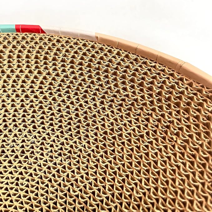 BobbyPet Cat Scratcher Lounge Bed - Lounge Couch for Indoor Cats Oval Shape 17"x13" Long Lasting Furniture