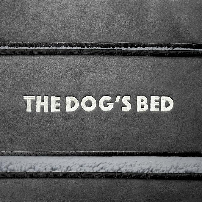 The Dog's Bed Replacement Outer Cover ONLY (Outer Cover ONLY - NO Bed, NO Waterproof Inner) for The Dog's Bed, Washable Plush Fabric, Extra Large (Grey Plush) Veterinary Approved