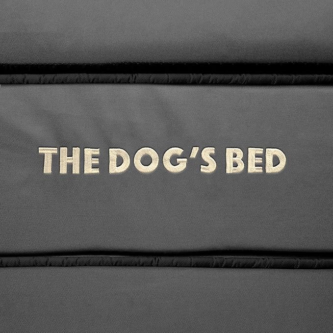 The Dog's Bed Replacement Outer Cover ONLY (Outer Cover ONLY - NO Bed, NO Waterproof Inner) for The Dog's Bed, Washable Oxford Fabric, Medium (Grey & Black Piping) Veterinary Approved